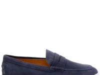 Tod's замшевые лоферы синие