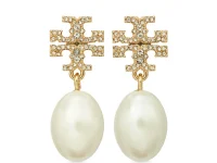 Tory Burch Pavé Drop серьги