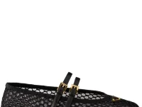 Prada балетки сетка с боковой пряжкой