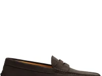 Tod's Gommino лоферы коричневые замшевые