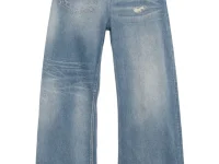 MM6 Maison Margiela Расклешенные джинсы twist jeans — Синий