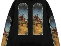 Who Decides War x EST Gee Stained Glass "BLACK" худи