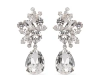 Jennifer Behr Lynlee серьги с жемчугом и хрусталём Swarovski