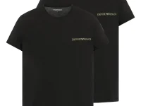 Emporio Armani футболки с вышивкой логотипа (комплект из двух штук)