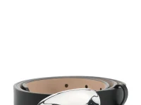 Heaven Mayhem Bean belt — чёрный ремень из телячьей кожи