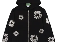Denim Tears Swarovski Wreath "Black" zip hoodie — чёрный