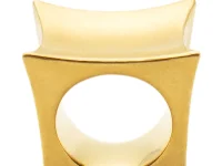 HUGO Chunk Ring — кольцо с квадратным корпусом и вогнутой шинкой