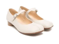 MM6 Maison Margiela Kids кожаные балетки с квадратным носком