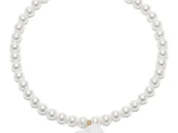 Andres Gallardo Snoopy & Pearls necklace, золотой