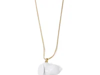 Andres Gallardo Snoopy Necklace — подвеска из фарфора и позолоченной латуни