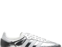 Adidas Samba кроссовки серебряные с металлическим финишем