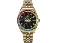 TIMEX x Jacquie Aiche Cosmic Nights 36mm — чёрные часы с мотивом «глаз племени»