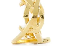 Saint Laurent Cassandre scarf ring золотой