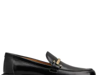 Tod's лоферы кожаные чёрные