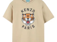 Kenzo Kids футболка с тигровым принтом