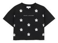 Marc Jacobs Kids футболка укороченная с цветочным принтом