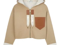 Lanvin укороченный худи-кардиган с капюшоном