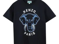 Kenzo Kids футболка с принтом слона