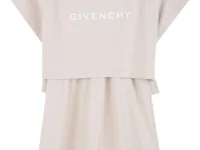 Givenchy многоярусное платье с принтом логотипа