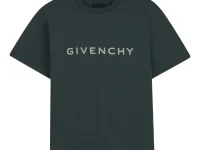 Givenchy Kids футболка с принтом логотипа, зелёная