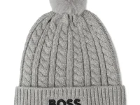 BOSS шапка вязаная с помпоном