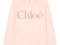 Chloe Kids футболка с длинным рукавом и принтом логотипа