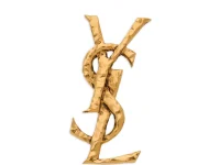 Saint Laurent Cassandre earring — одиночная серьга, золотой