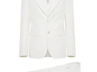 Dsquared2 костюм однобортный 70s в белом цвете