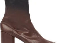 MM6 Maison Margiela ботильоны кожаные на каблуке 90 мм Tabi