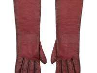MM6 Maison Margiela перчатки кожаные красные
