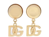 Dolce & Gabbana серьги-подвески с логотипом