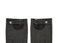 Karl Lagerfeld Jeans перчатки без пальцев джинсовые чёрные