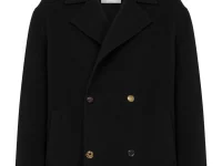Moschino пальто двубортное чёрное