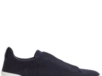Zegna Triple Stitch Oasi — слипоны синие