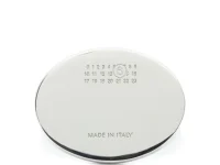 MM6 Maison Margiela кольцо Oval Ring серебряного цвета