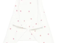Petit Bateau Халат детский с капюшоном и принтом сердечек