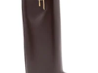 Givenchy кожаные сапоги до колена