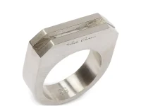Rick Owens Hollywood Ring — кольцо серебряного тона с кристаллом