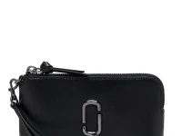 MARC JACOBS (THE) The Snapshot кошелёк-клатч на молнии из сафьяновой кожи, чёрный