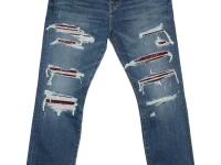 Amiri джинсы потёртые синие