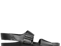 Clarks Torford — сандалии с пряжками, кожа, чёрный