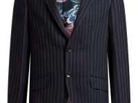 Etro костюм в полоску из шерстяного микса