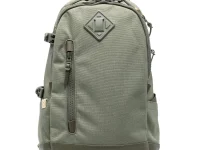 visvim Cordura 20L — рюкзак из нейлона Cordura с кожаными деталями, зелёный