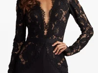 Tadashi Shoji комбинезон с кружевным лифом