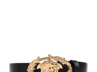 Versace ремень кожаный с пряжкой Crest