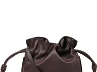 Loewe Flamenco Mini клатч кожаный коричневый