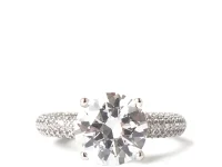 Izabel Display Массивное кольцо с круглым камнем