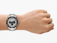 Armani Exchange Часы Хронограф 44 мм серебряные