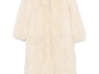 ducie Faye shearling coat — бежевый