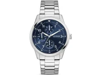 GUESS USA Часы мультифункциональные 44мм синие